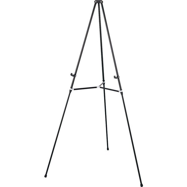 Quartet Tripod Easel, 3/4" Tubular Aluminum Legs, 38"-66"H, Black QRT51E